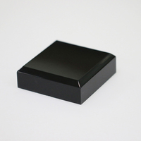 Bloc acrylique noir solide de 20 mm, épaisseur de 2 cm, base de 1,5 x 1,5 pouces, épaisseur de 3/4 pouce, cube d'affichage en perspex