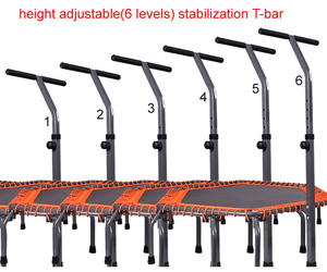 Trampolín <span class=keywords><strong>Hexagonal</strong></span> para gimnasio, <span class=keywords><strong>barra</strong></span> estabilizadora para saltar - Product Image 5
