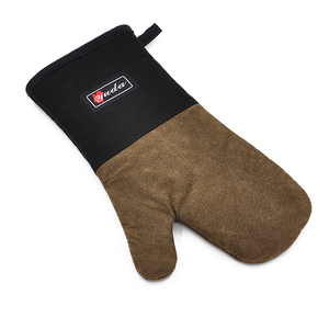 Gants de four en cuir résistants à la chaleur-mitaines de cuisson antidérapantes pour <span class=keywords><strong>cuisine</strong></span> boulangerie micro-ondes cuisson barbecue professionnel - Product Image 2