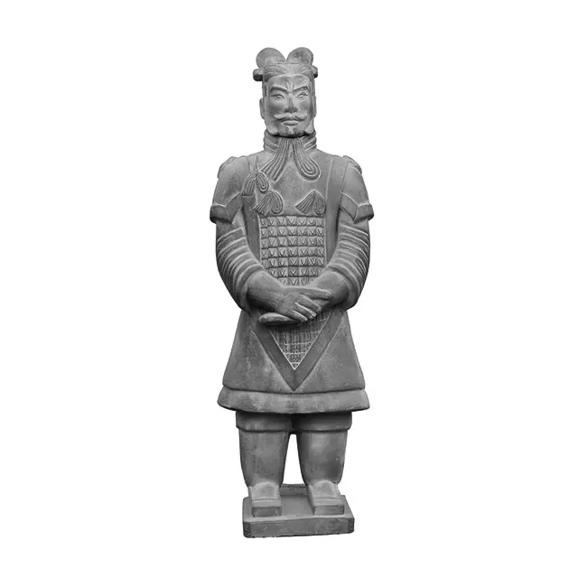 Terracotta Clay 87cm Height Light Clay Color General Officer Xi'an Clay Crafts Terracotta Warriors For Hotsale