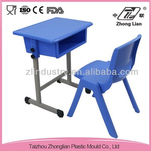 Mercado de China durable diseño ergonómico escritorio y barato para niños sillas de plástico conjunto - Product Image 3