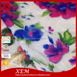 Marca <span class=keywords><strong>italiana</strong></span> camisa de tela de algodón tejida tela de la impresión grande de la flor al por mayor - Product Image 4