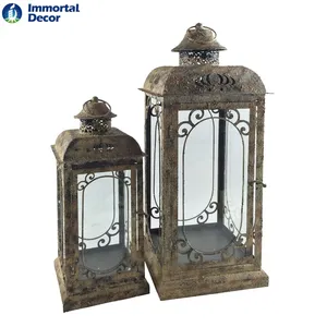 Antique finishing Metal Lanterns for two size