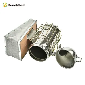 Small round head Beekeeping Tool Stainless Steel Bee Hive Smoker