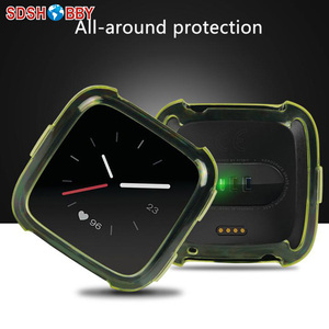 TPU marco transparente cubierta protectora delgada del caso Protector del reemplazo Shell para Fitbit <span class=keywords><strong>Versa</strong></span> reloj inteligente - Product Image 6