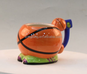 Tasses de <span class=keywords><strong>basket</strong></span>-ball en céramique, sans couvercle, taille et forme, peuvent être personnalisées - Product Image 3