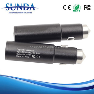 3 en <span class=keywords><strong>1</strong></span> cargador del coche de metal con metal de la energía bank y martillo de la seguridad - Product Image 6