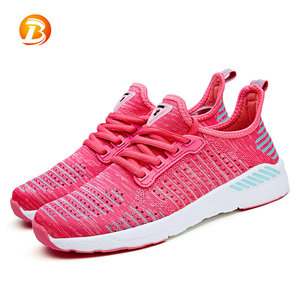 Las mujeres más populares ocio transpirable punto rose color caminar confort zapatos - Product Image 1