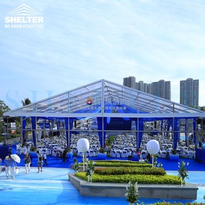 1000 Mensen Buiten Helder Dak Groot Chique Aluminium Evenementenmagazijn Bruiloft Feesttent - Product Image 5