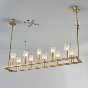 Ánh Sáng Đương Đại Rắn Brass Treo Pendant Lamp Đối Với Nhà Hàng