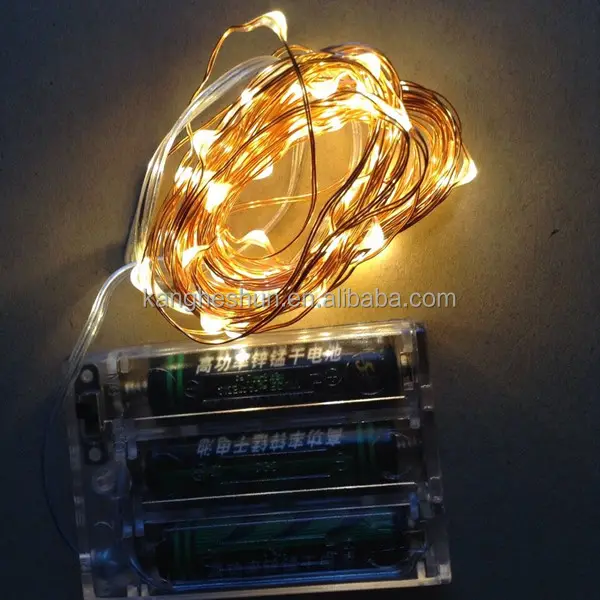 Weihnachts dekoration Batterie betriebene 3M 30L Micro Dot Kupferdraht LED Lichterketten
