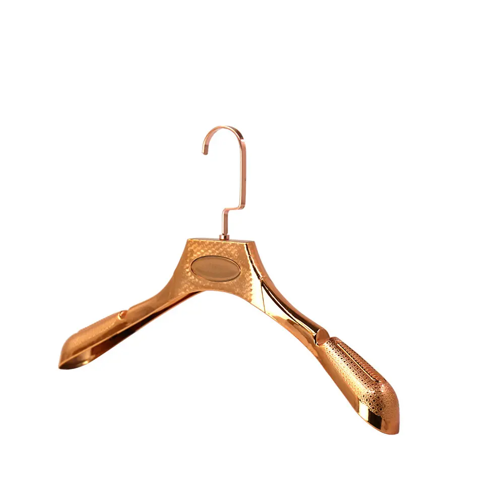 luxury big golden color plastic clothing hanger women clothes hanger