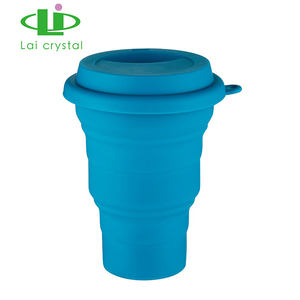 Gobelet à café pliable en silicone de qualité supérieure avec logo personnalisé, 420 ml - Product Image 2