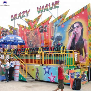 <span class=keywords><strong>Prix</strong></span> usine personnalisé mobile d'attractions jeux 18 sièges vague fou remorque monté fête foraine manèges à vendre - Product Image 6