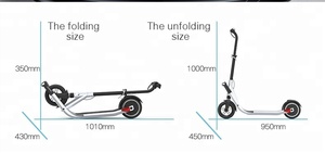 Patinete Scooter <span class=keywords><strong>para</strong></span> ciudad ★ Seguridad en los pies de camino al colegio y a donde vayas ★ 205mm Edición mas ancha, con más es - Product Image 4