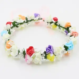 Blumen krone Kunststoff Haarschmuck Bridal Floral Stirnband