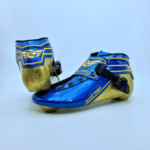<strong>Excellent</strong> Technology Golden Carbon Fiber Inline <strong>Roller</strong> Skate Boot