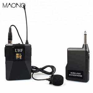 Nouveau 48 canaux sans fil transmetteur col caché microphone - Product Image 1