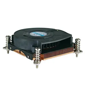 Di vendita superiore processore Intel rame skiving standard 1U LGA1155 dissipatore di calore con il colpo fan