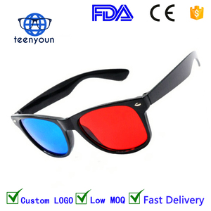 <span class=keywords><strong>Gafas</strong></span> <span class=keywords><strong>3D</strong></span> Rojas y Azules Teenyoun Yiwu, Gran Oferta, Unisex, para Cine en Casa, Buen Precio, Compra al por Mayor - Product Image 2