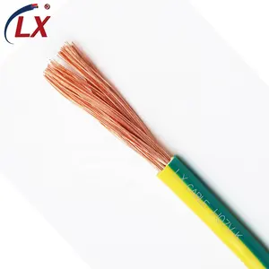 Cable eléctrico flexible de núcleo de cobre trenzado, 300/500V, 2,5mm, 4mm, 10mm, con H07V-k de chaqueta de PVC