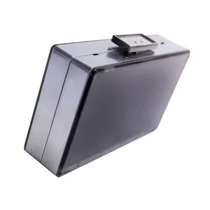 Whosale fashion black acrylic box clutch