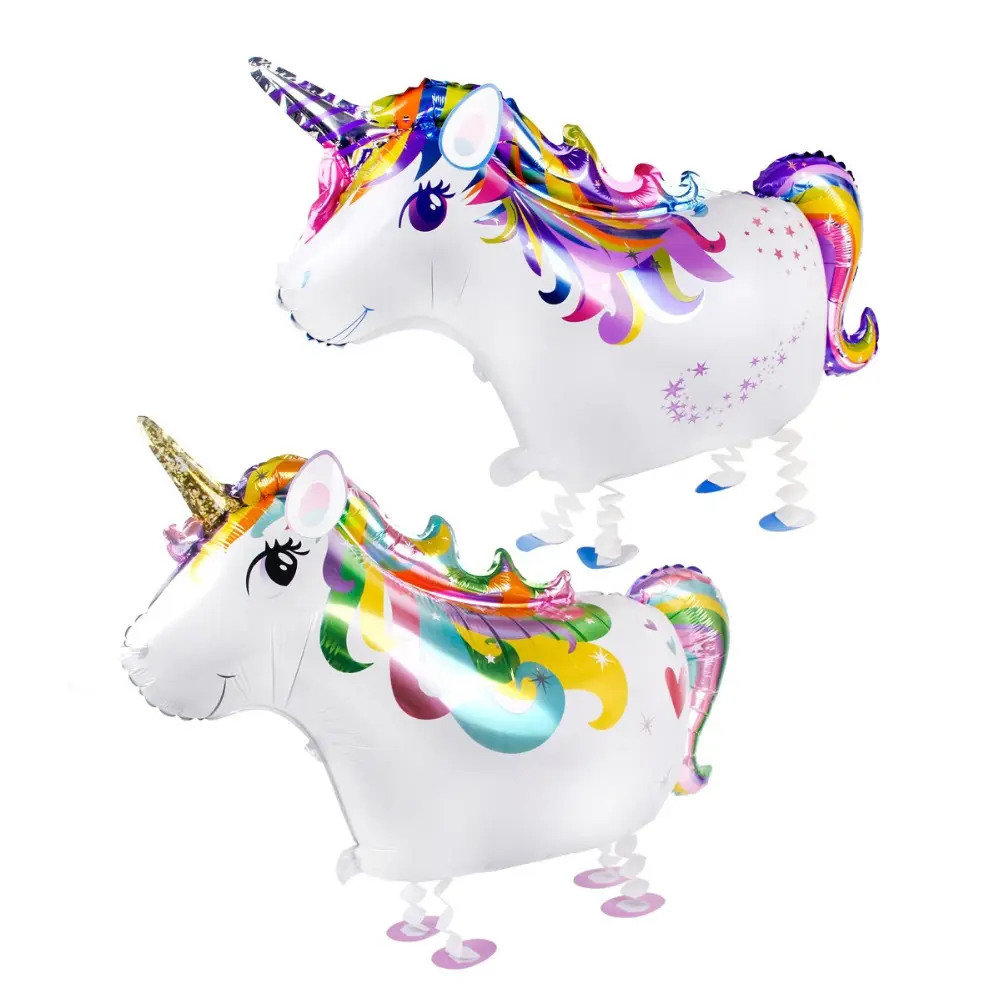 Toptan Unicorn yürüyüş <span class=keywords><strong>hayvan</strong></span> balonlar helyum yürüyüş <span class=keywords><strong>hayvan</strong></span> şekilli <span class=keywords><strong>balon</strong></span> Unicorn parti süslemeleri