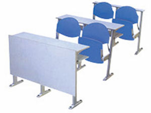 MDF and Chromed Metal Used School Furnture Student <strong>Shelf</strong> <strong>Desk</strong> and Chair H-745 - Product Image 4