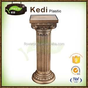 Decorazione <span class=keywords><strong>giardino</strong></span> intagliato a mano pilastri in <span class=keywords><strong>plastica</strong></span> di colore scuro colonna romana - Product Image 6