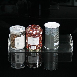 ที่ชัดเจนสแควร์ Lucite Perspex อะคริลิอาหารกาแฟลูกอมให้บริการถาด - Product Image 4