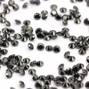 Pierres précieuses nano naturelles en diamant noir, 1.0mm, grosses, pour la fabrication de bijoux