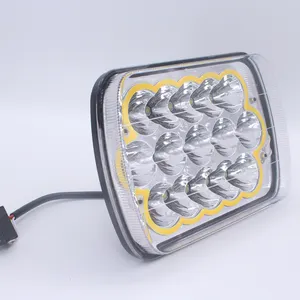 Lampu Offroad 4WD pencahayaan lampu mengemudi lampu mobil Auto 4x4 lampu kerja 45w persegi 5x7 lampu Led untuk AUTO Mobil