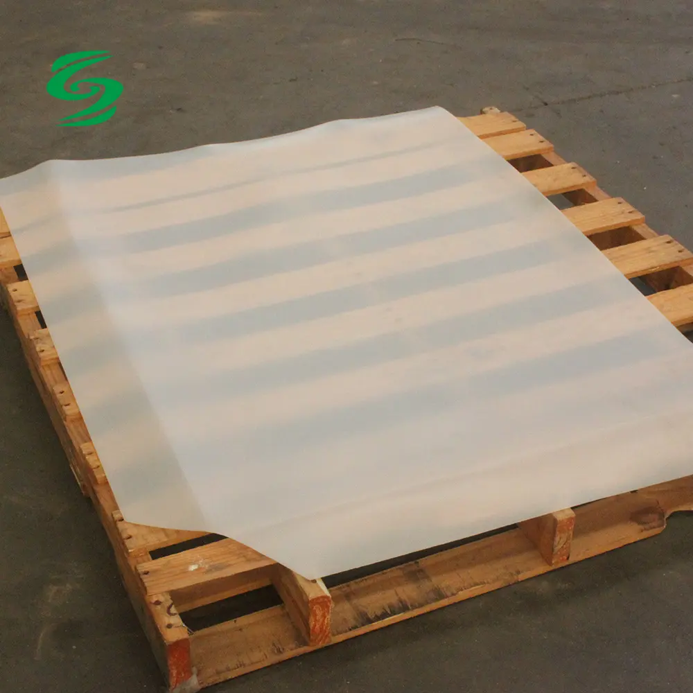 White Plastic Slip Sheet Pallet Used In Container