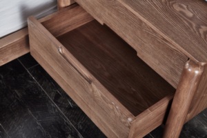 Lit double en bois indien, décorations de luxe avec tiroir latéral de chambre à coucher, meubles d'hôtel et de loft - Product Image 4