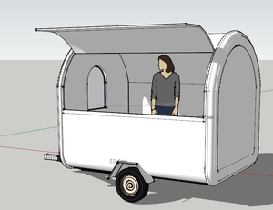 Best Seller haute qualité CE approuvé Mobile alimentaire <span class=keywords><strong>panier</strong></span> remorque - Product Image 3