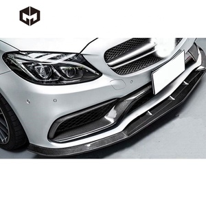 Ailettes pour pare-choc avant en Fiber de carbone, accessoire de voiture, Mercedes benz classe <span class=keywords><strong>C</strong></span> W205 C63 AMG coupé Sedan - Product Image 6