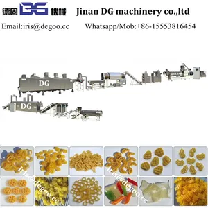 Kraker buğday mısır patates cipsi aperatif pelet ekstrüzyon makinesi/gıda ekstrüzyon makine/üretim hattı Jinan DG ekstruder ekipmanları