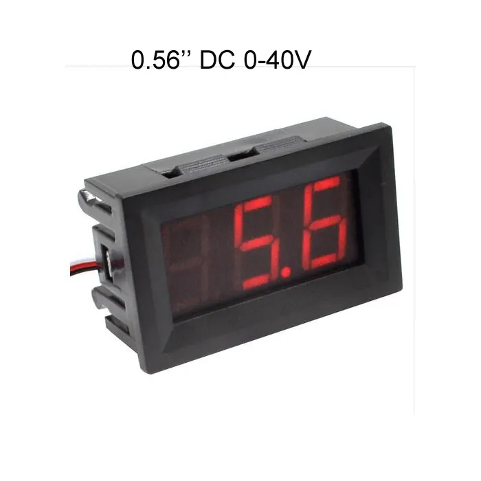 Digital DC Volt voltage Meter Voltmeter 0-40V 0-100V red blue green LED