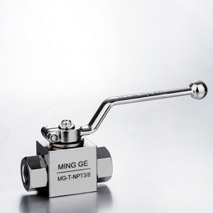 MGPC-válvula de bola hidráulica de alta presión, tipo MINGGE KHB NPT 3/8, de acero al carbono, Manual - Product Image 1