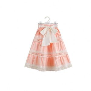 Váy <span class=keywords><strong>maxi</strong></span> cotton mùa hè đáng yêu cho bé gái, quần áo nơ, váy dài bán buôn cho bé gái - Product Image 2