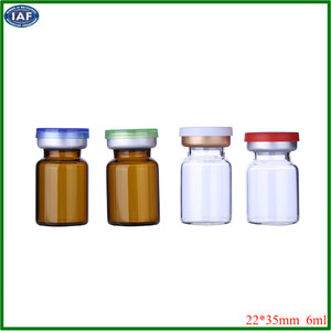 Botella de vidrio con pico de 6 ml pequeñas botellas de vidrio frascos con tapa de plástico de botellas de vidrio - Product Image 5