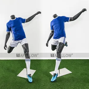 Man kicking football position mannequin male football player model FTM 5