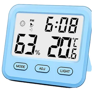 J & R Großhandel Best Sales Gsm Thermometer Hygrometer Digitales Thermo Hygrometer und Uhr Digitales LCD Thermometer & Hygrometer