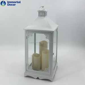 Chino metal LED faroles <span class=keywords><strong>con</strong></span> velas - Product Image 2