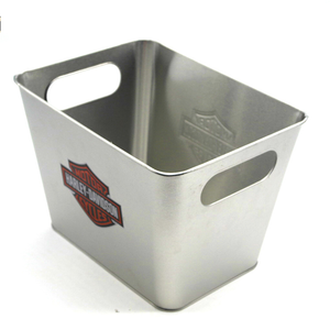 Rectangle metal tin beer buckets metal ice bucket storage box