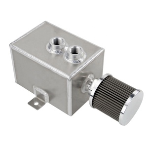 Réservoir d'huile universel 2l en aluminium, avec respirateur et robinet de vidange, réservoir de carburant carré déformé, réservoir d'huile - Product Image 5