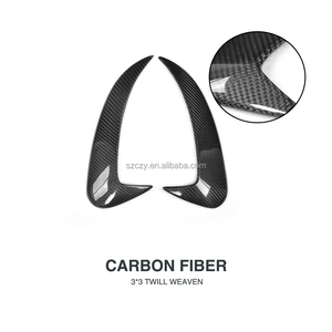 Aletas de parachoques trasero de fibra de carbono clase C W205 Canard para Mercedes B Enz W205 a <span class=keywords><strong>MG</strong></span> 4 puertas 14-17 - Product Image 4