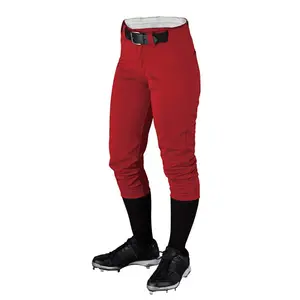 Mannen Honkbal Broek/Plus Size Honkbal Broek Softbal Broek Zwart Groothandel Custom