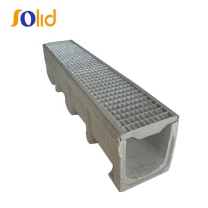 Canaux de drainage en fer à haute capacité de charge, galvanisés à chaud, SOLIDES, couleur argent, pour le drainage des eaux pluviales sur le sol du garage - Product Image 3