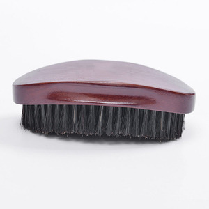 <span class=keywords><strong>Brosse</strong></span> à barbe ronde pour hommes, étiquette privée, confortable et bon marché, rasage pour cheveux, en bois, 360 vagues, livraison gratuite - Product Image 3